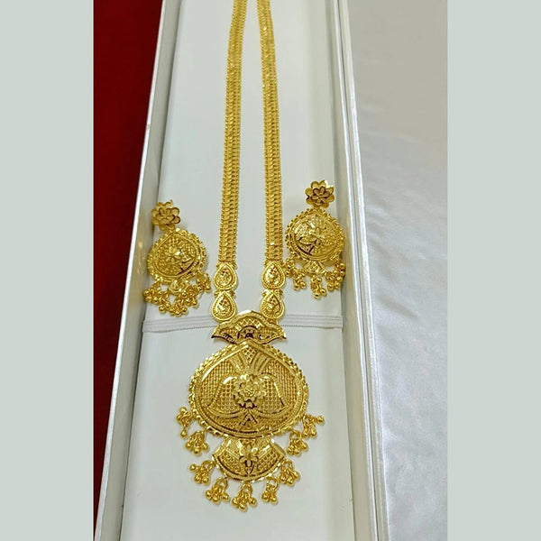 Pari Art Jewellery Forming Gold Plated Long Necklace Set