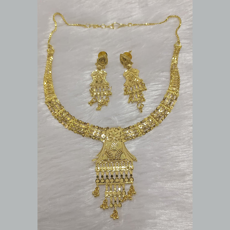 Pari Art Jewellery Forming Gold Plated Necklace Set