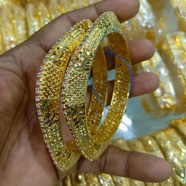 Pari Art Jewellery Forming Gold Plated Bangles Set