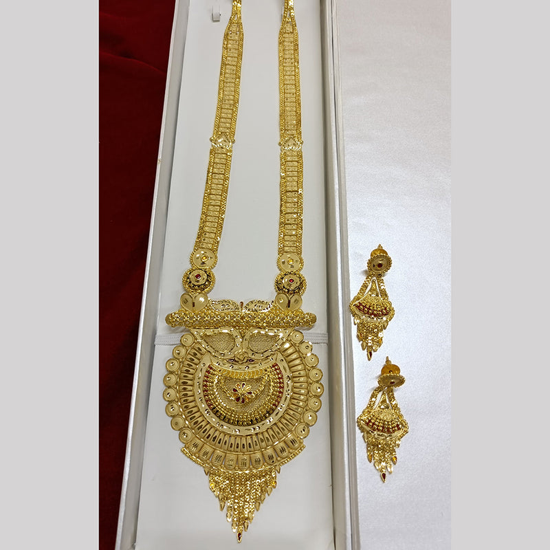 Pari Art Jewellery Forming Gold Plated Long Necklace Set