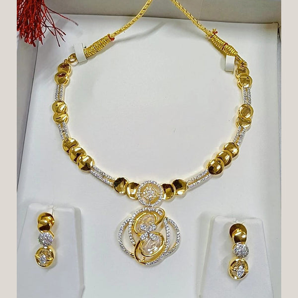 Pari Art Jewellery Forming Gold Plated Necklace Set