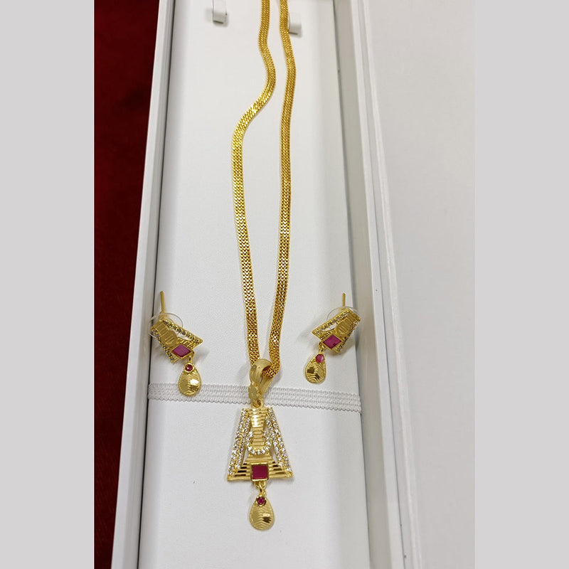 Pari Art Jewellery Forming Chain Pendant Set