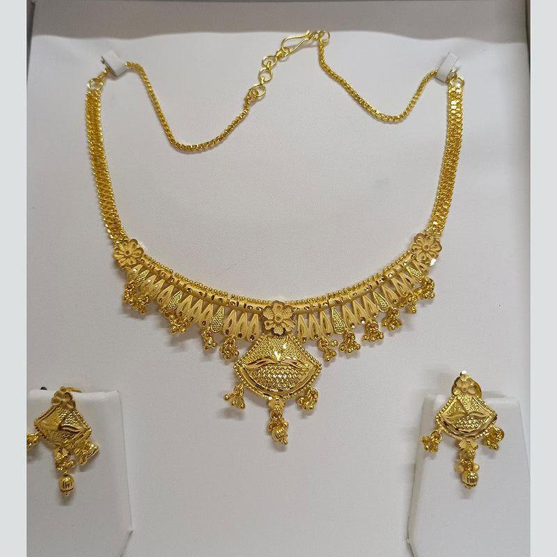 Pari Art Jewellery Forming Gold Plated Necklace Set