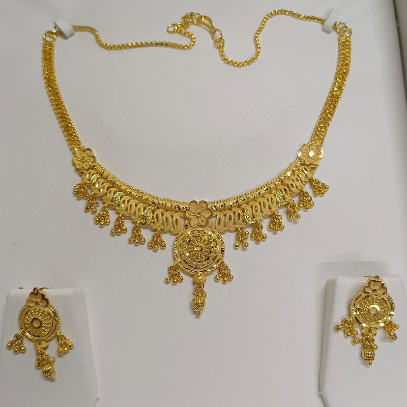 Pari Art Jewellery Forming Gold Plated Necklace Set