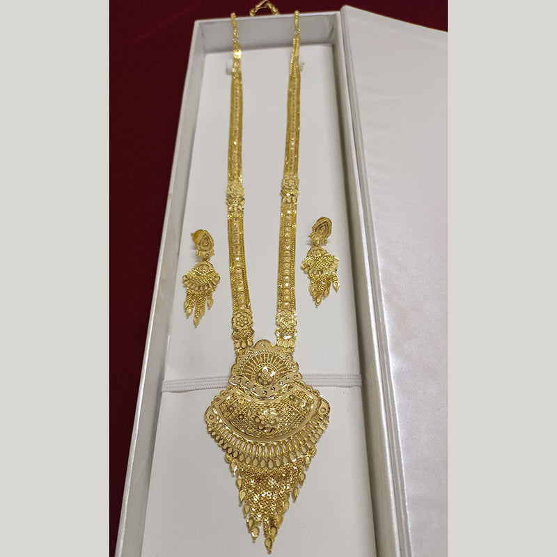 Pari Art Jewellery Forming Gold Plated Long Necklace Set