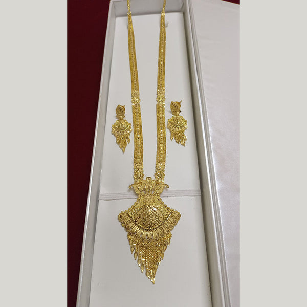 Pari Art Jewellery Forming Gold Plated Long Necklace Set