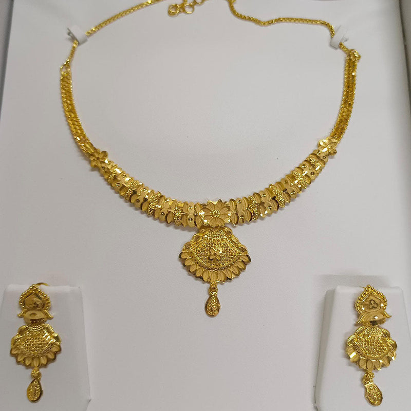 Pari Art Jewellery Forming Gold Plated Necklace Set