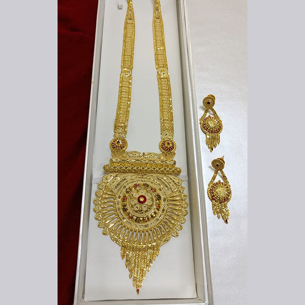 Pari Art Jewellery Forming Gold Plated Long Necklace Set