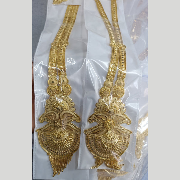 Pari Art Jewellery Forming Gold Plated Long Necklace Set (1 Piece Only)