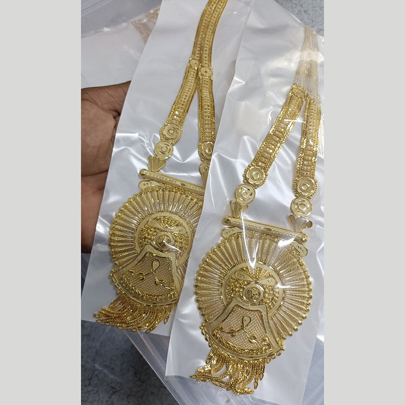 Pari Art Jewellery Forming Gold Plated Long Necklace Set (1 Piece Only)