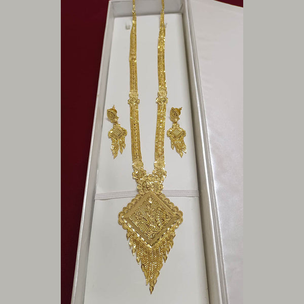 Pari Art Jewellery Forming Gold Plated Long Necklace Set