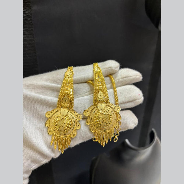 Pari Art Jewellery Gold Forming Dangler Earrings