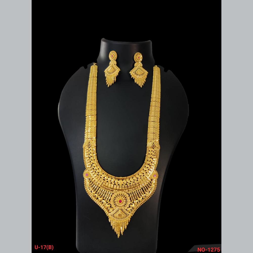 Long Gold Wedding Chain Gold Necklace Set | Gold Ornaments Designs