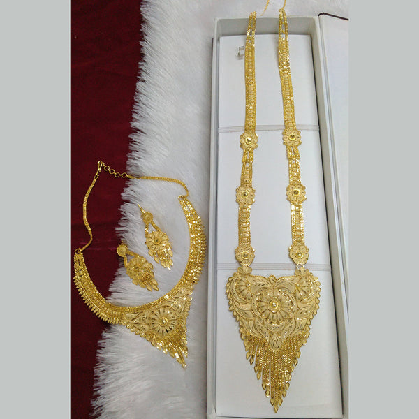 Pari Art Jewellery Forming Long And Short Necklace Set