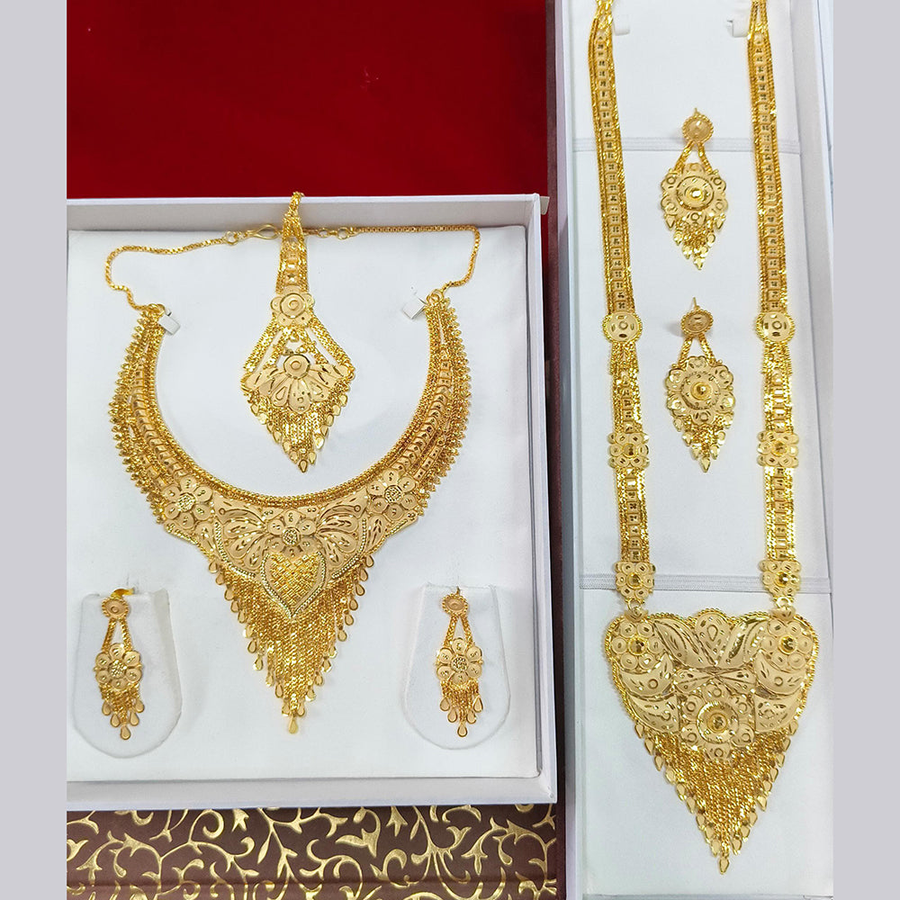 Pari Art Jewellery Forming Double Necklace Set