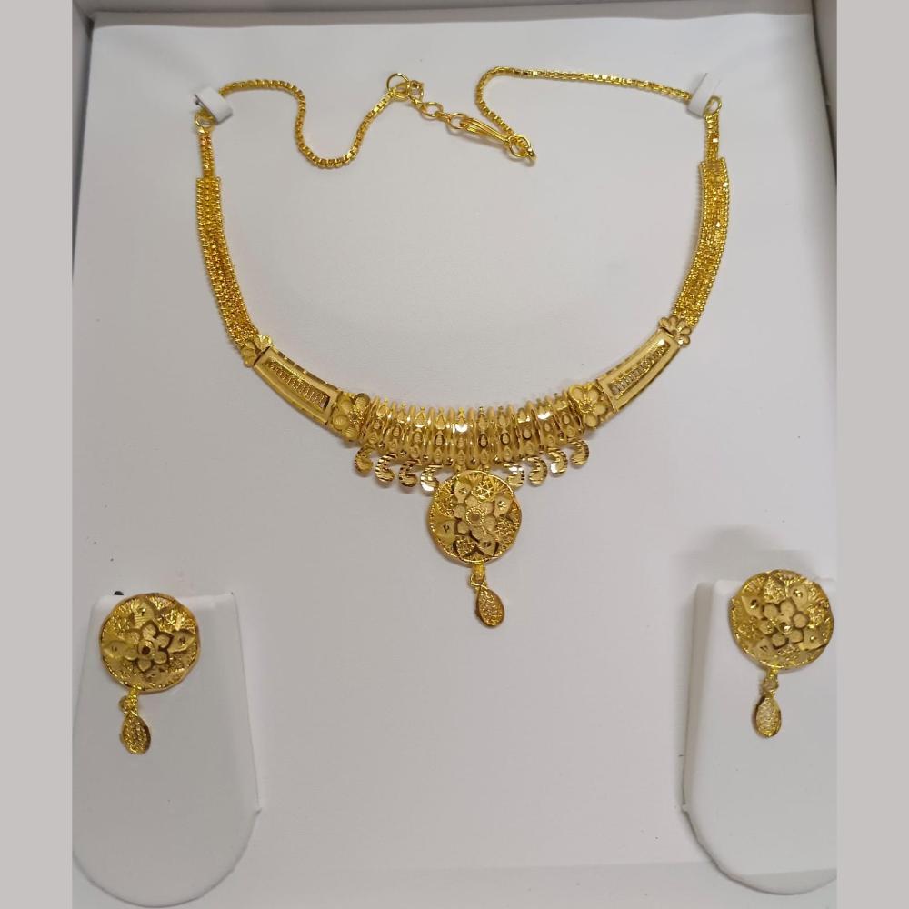 Pari Art Jewellery Forming Gold Necklace Set