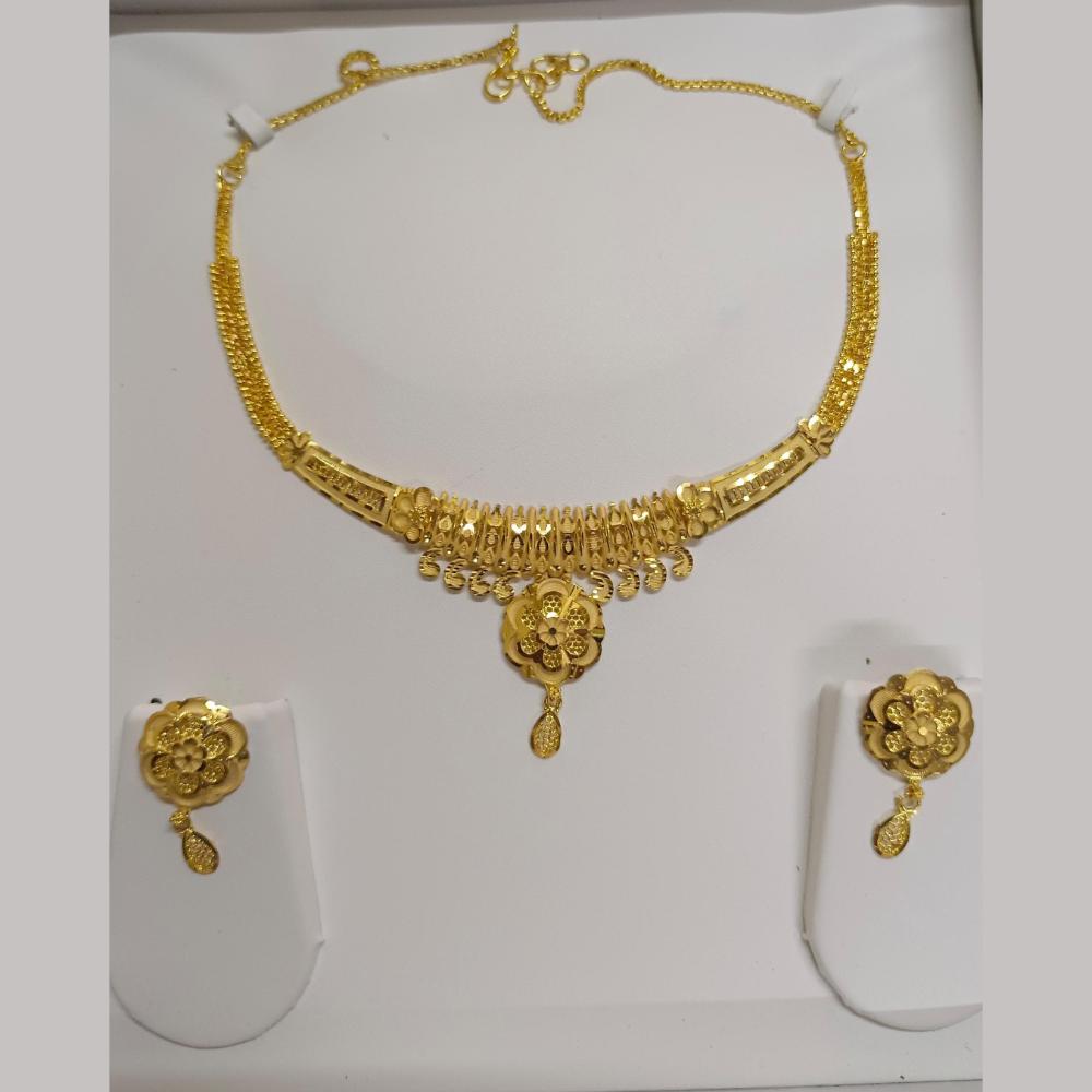 Pari Art Jewellery Forming Gold Necklace Set