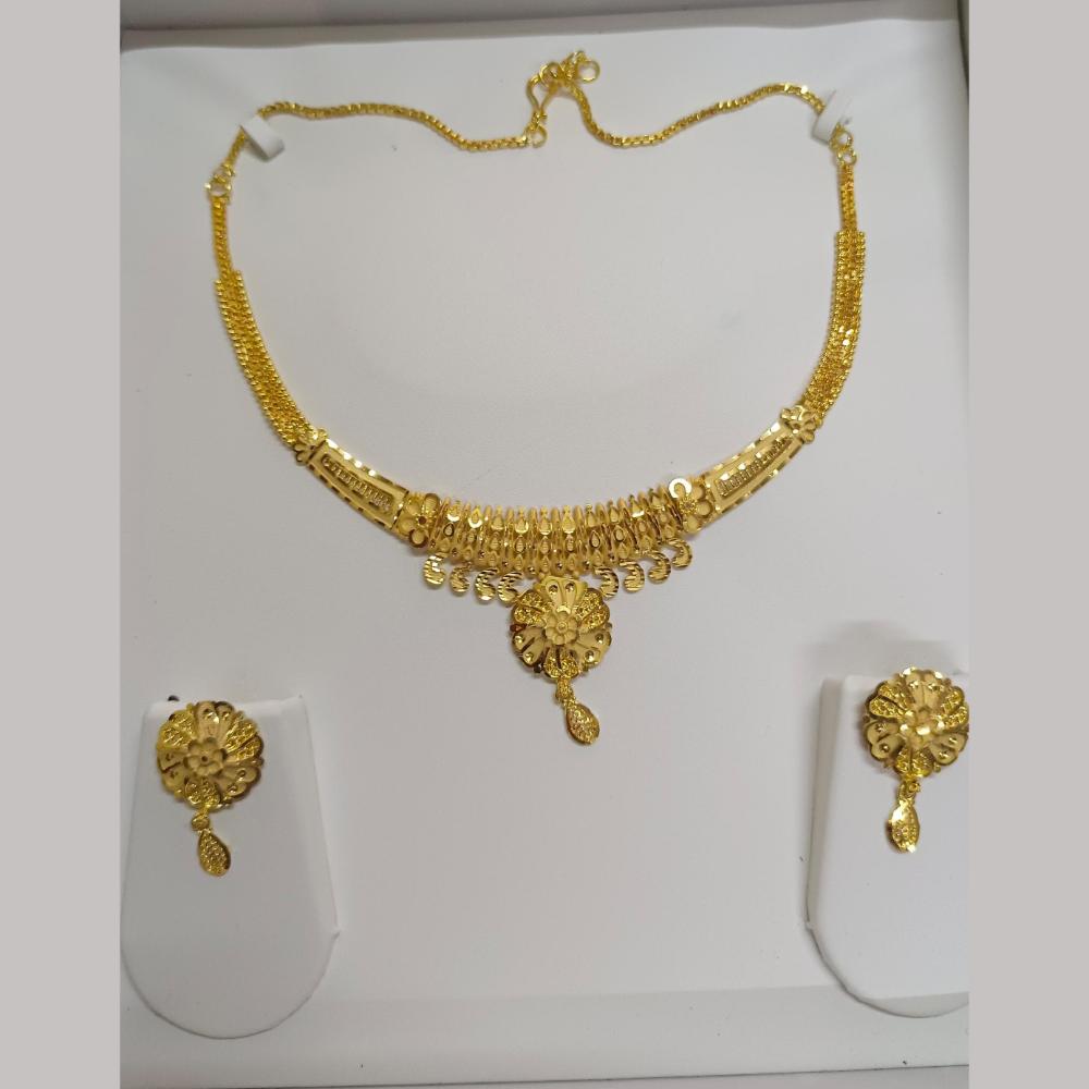 Pari Art Jewellery Forming Gold Necklace Set
