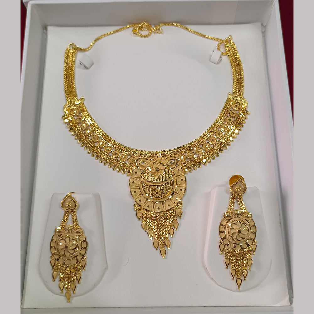 Pari Art Jewellery Forming Gold Necklace Set