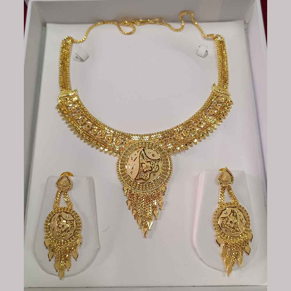 Pari Art Jewellery Forming Gold Necklace Set