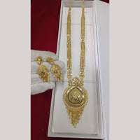 Pari Art Jewellery Designer Forming Gold Plated Long Necklace Set