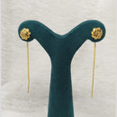 Pari Art Jewellery Forming Gold Dangler Earrings