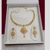 Pari Art Jewellery Designer Forming Gold Plated Necklace Set