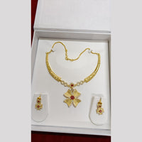Pari Art Jewellery Designer Forming Gold Plated Necklace Set