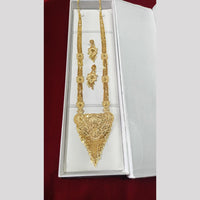 Pari Art Jewellery Designer Forming Gold Plated Long Necklace Set