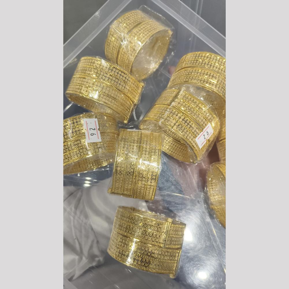 Pari Art Jewellery Forming Gold Openable Bangles Set