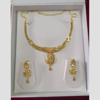 Pari Art Jewellery Designer Forming Gold Plated Necklace Set