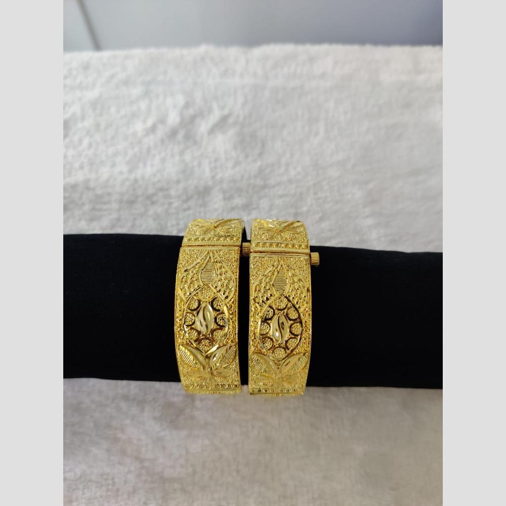 Pari Art Jewellery Forming Gold Openable Bangles Set