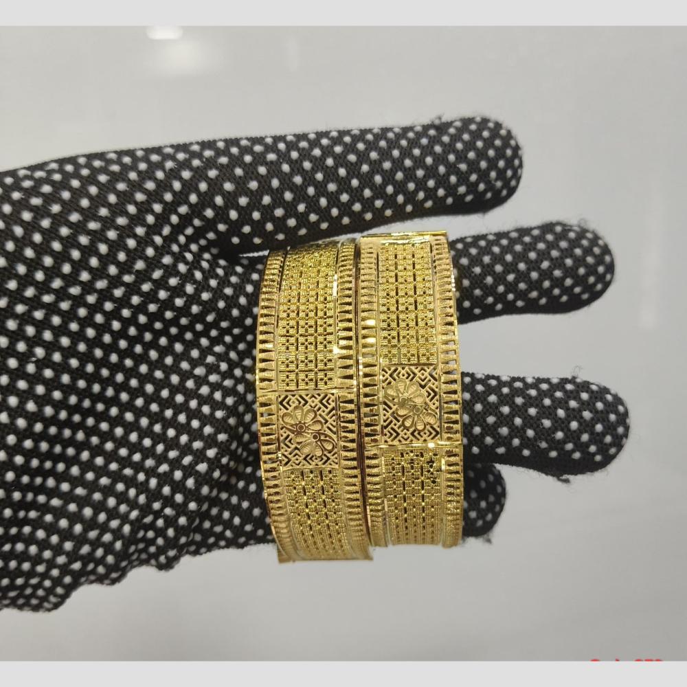 Pari Art Jewellery Forming Gold Openable Bangles Set