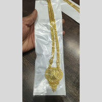 Pari Art Jewellery Designer Forming Gold Plated Long Necklace Set