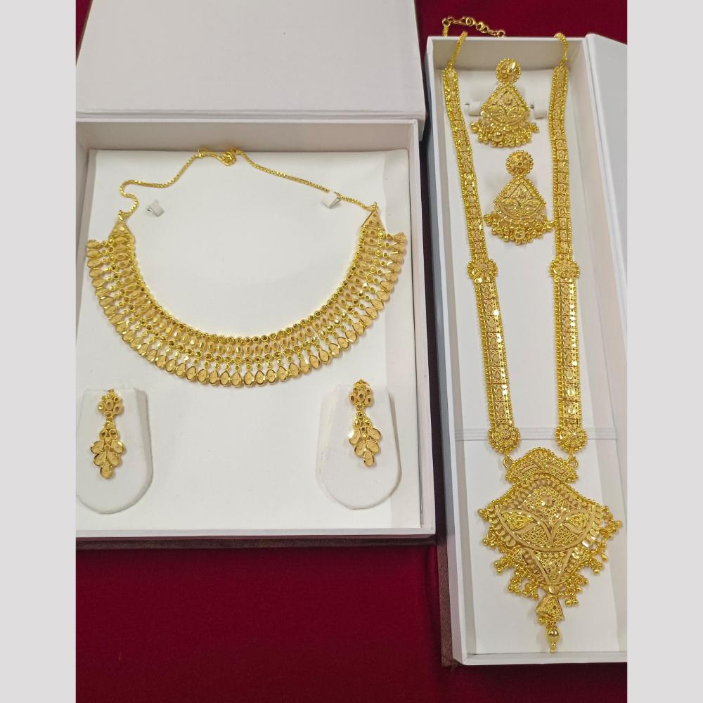 Pari Art Jewellery Forming Royal Double Necklace Set