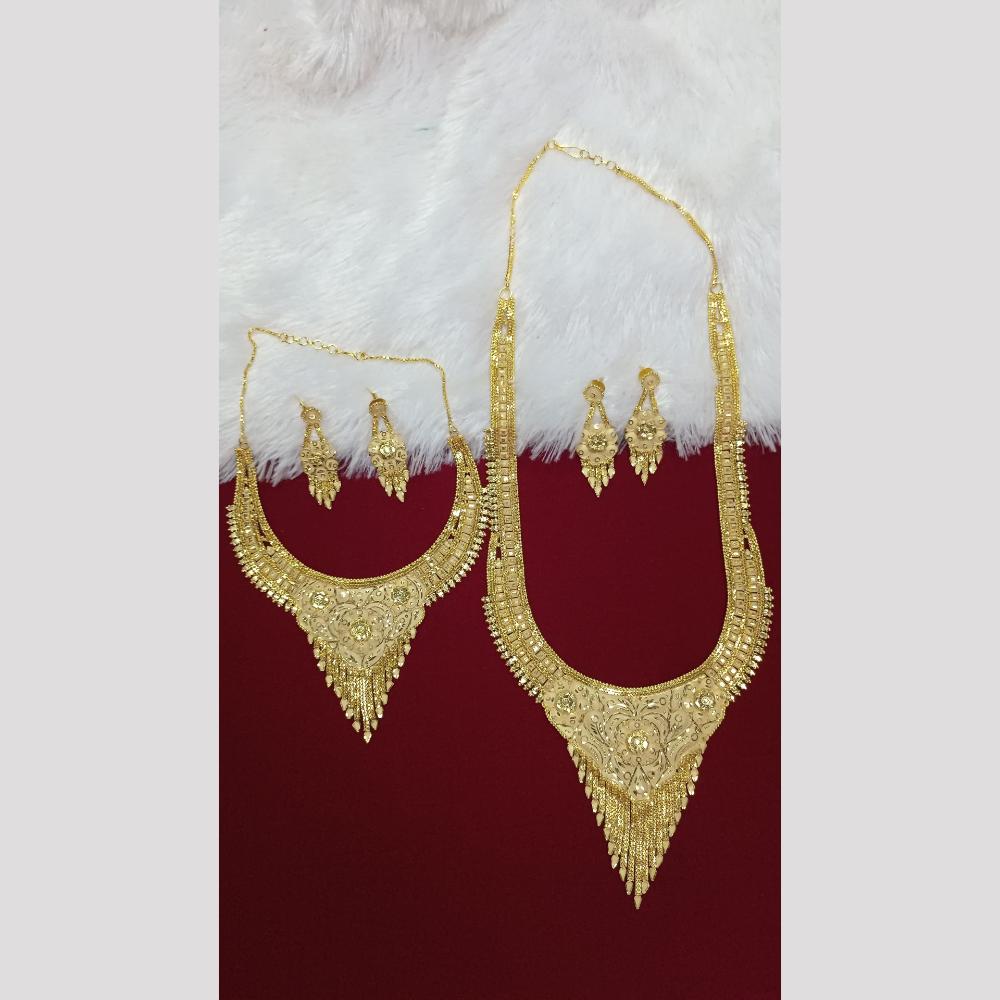 Pari Art Jewellery Forming Royal Double Necklace Set