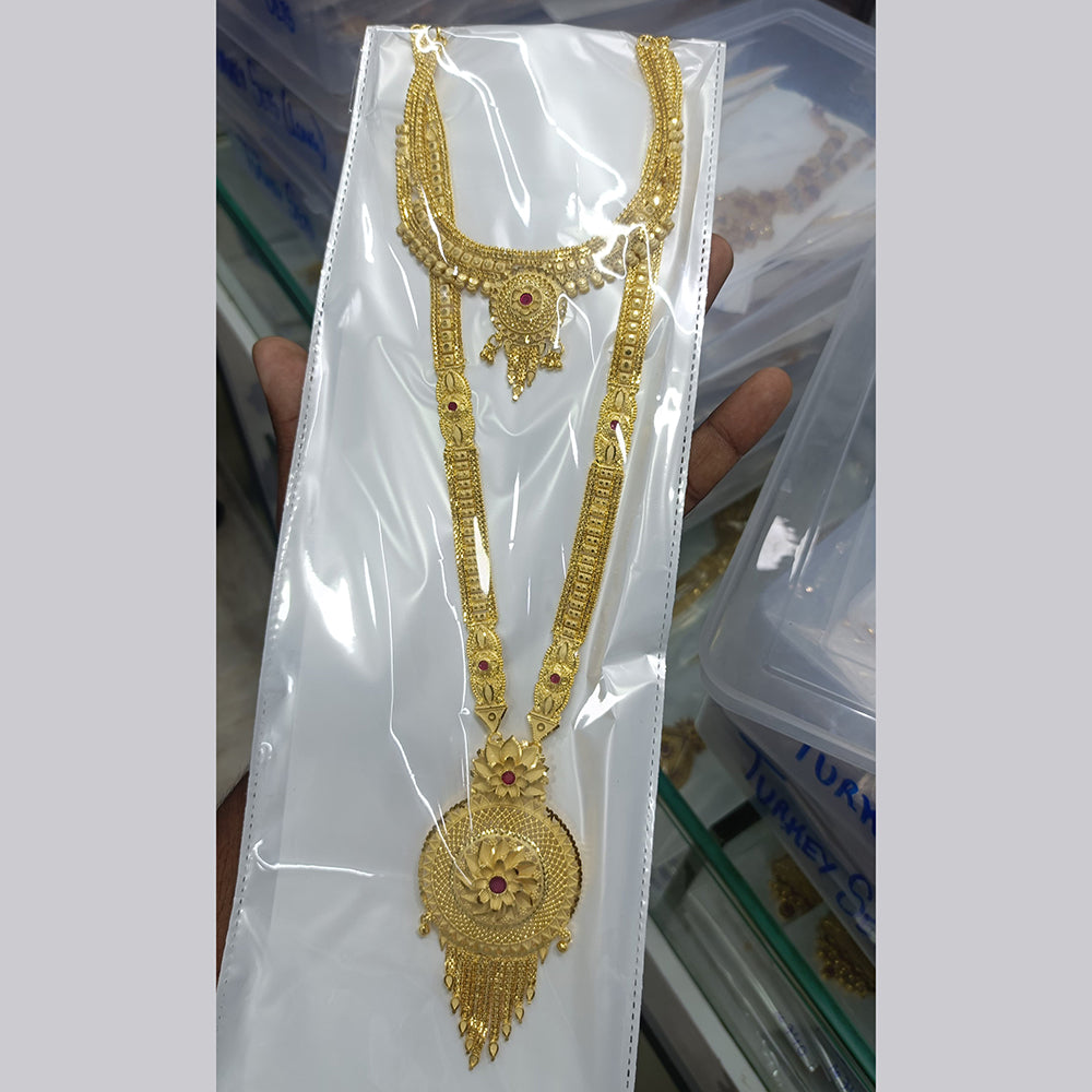 Pari Art Jewellery Forming Royal Double Necklace Set