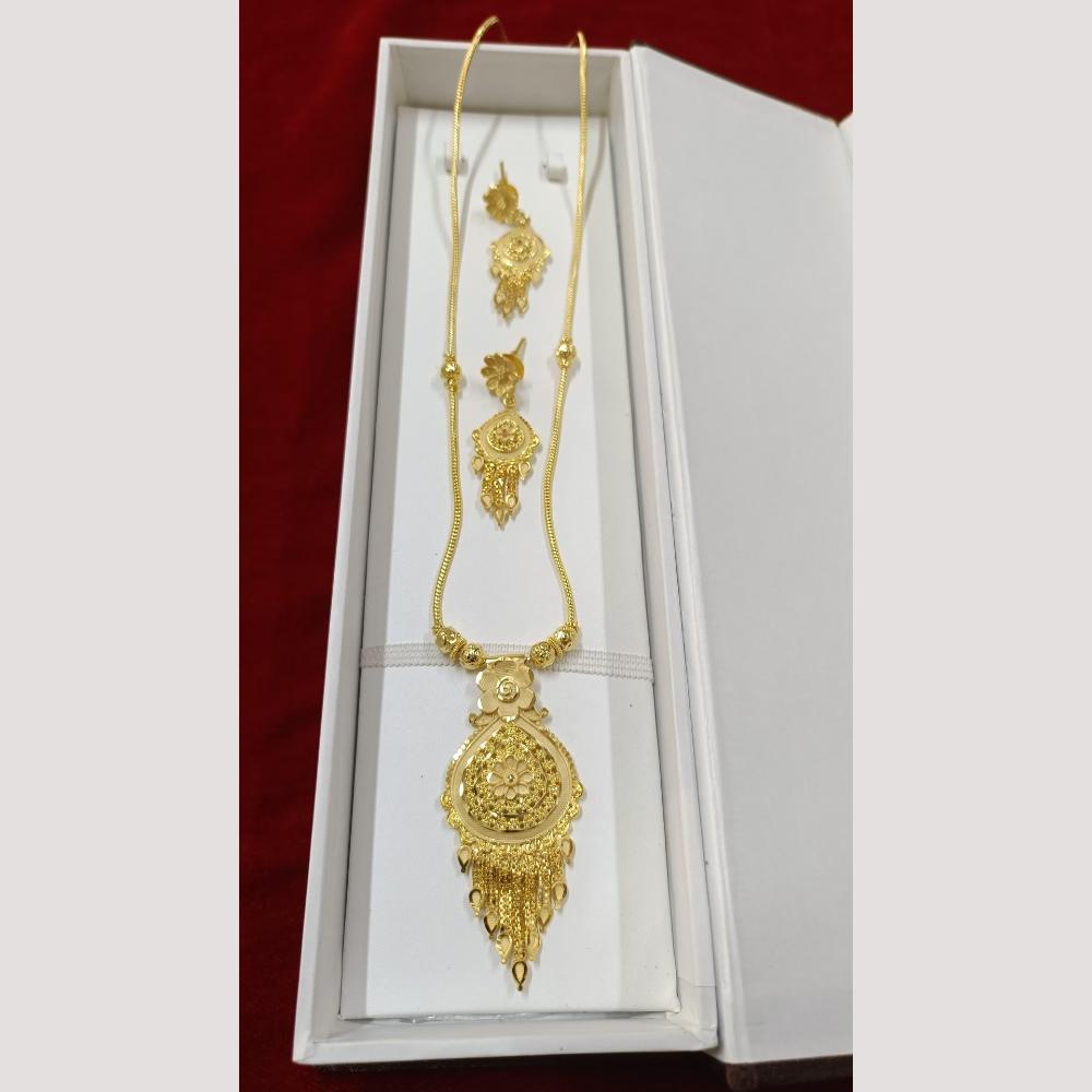 Pari Art Jewellery Antique Finish Traditional Necklace Set