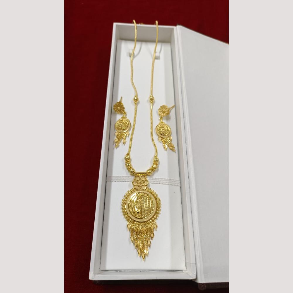 Pari Art Jewellery Antique Finish Traditional Necklace Set