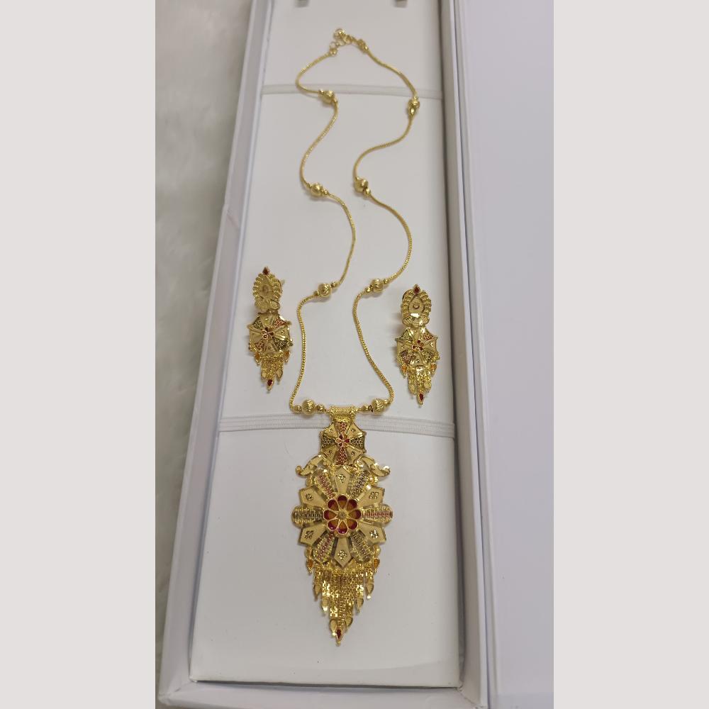 Pari Art Jewellery Antique Finish Traditional Necklace Set