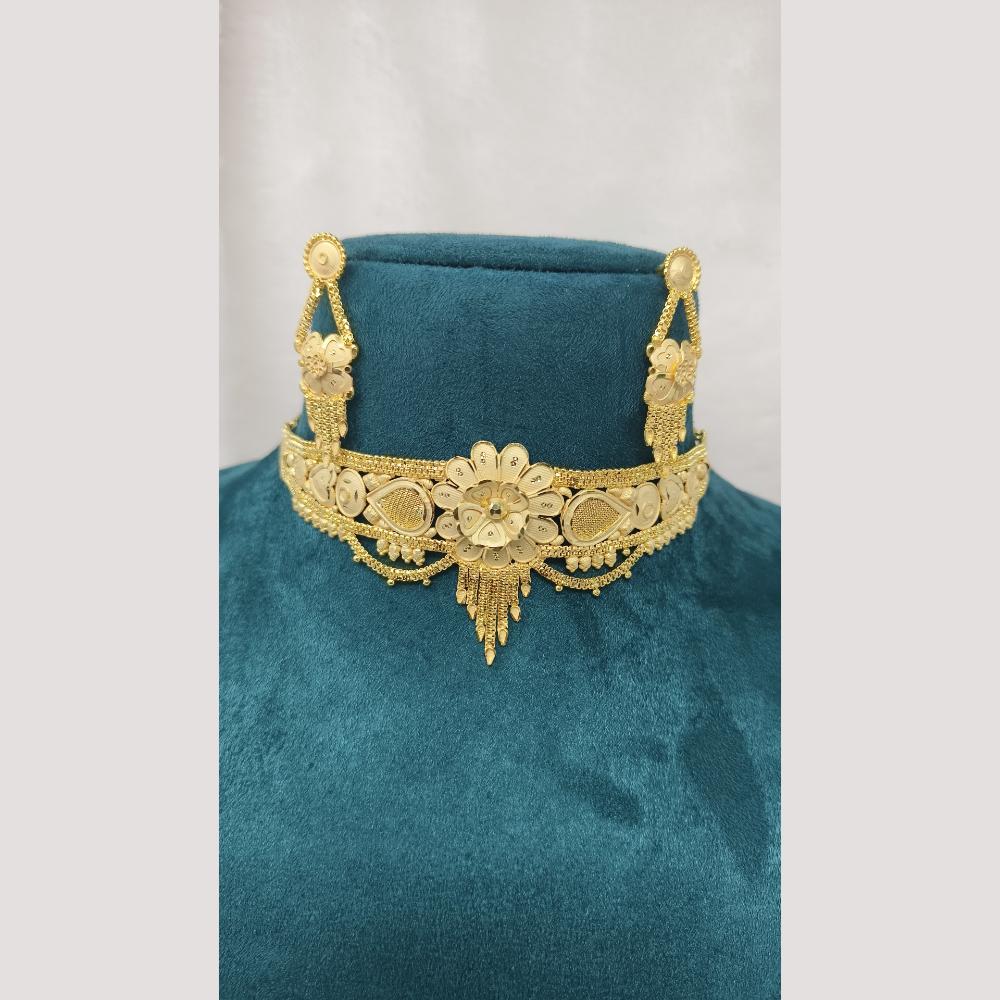 Pari Art Jewellery Forming Classic Gold Necklace Set