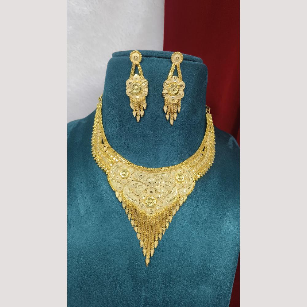 Pari Art Jewellery Classic Gold Necklace Set