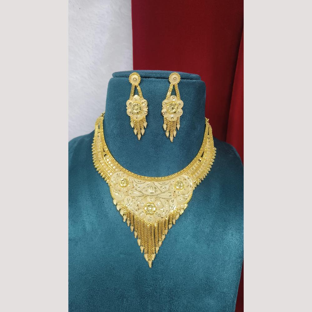 Pari Art Jewellery Classic Gold Necklace Set
