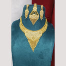 Pari Art Jewellery Forming Classic Floral Gold Necklace Set