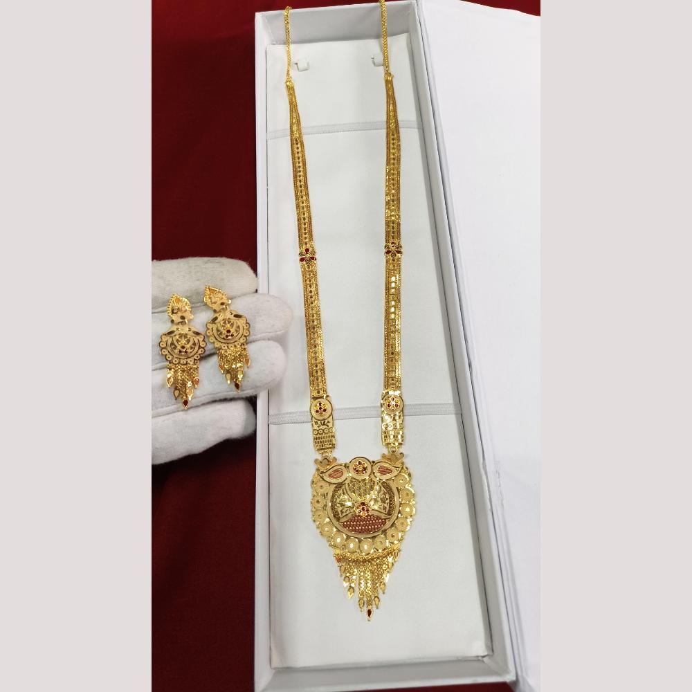 Pari Art Jewellery Elegant Designer Forming Long Necklace Set