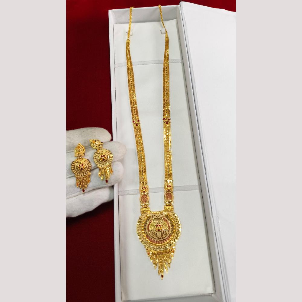 Pari Art Jewellery Elegant Designer Forming Long Necklace Set