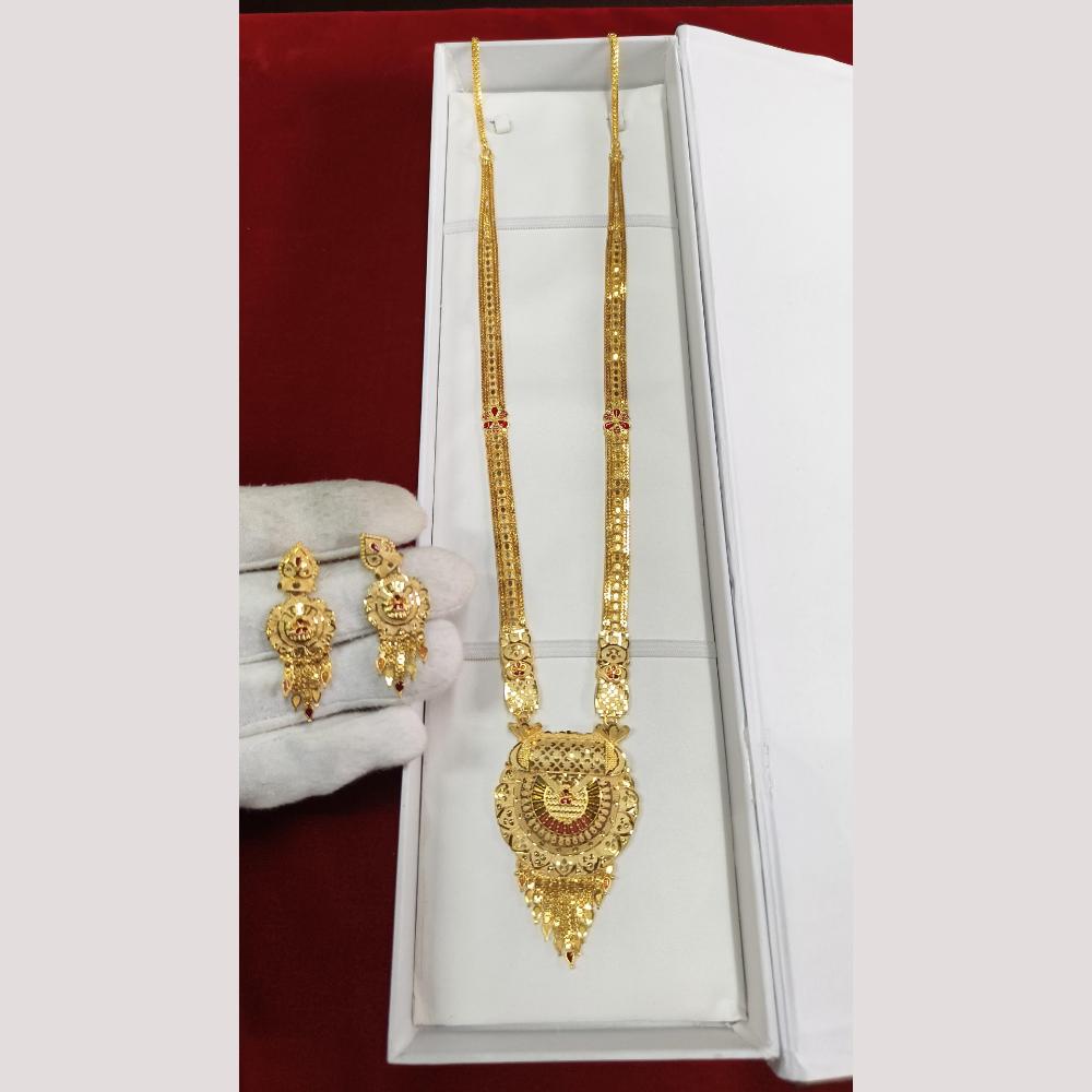 Pari Art Jewellery Elegant Designer Forming Long Necklace Set