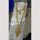 Pari Art Heavy Look Forming Long And Short Double Layer Necklace Set 