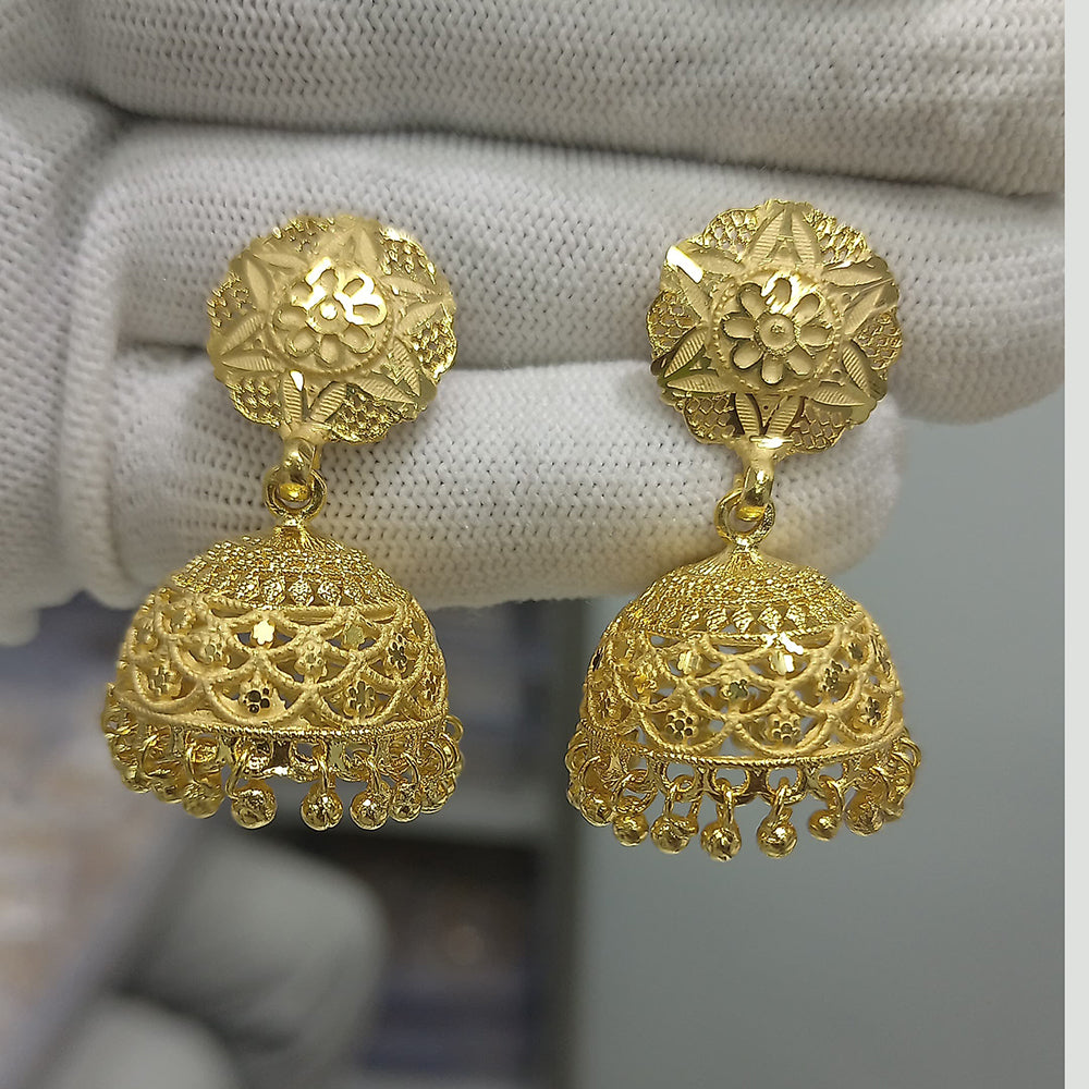 Pari Art Jewellery GlimmerGlow Forming Gold Jhumki Earrings