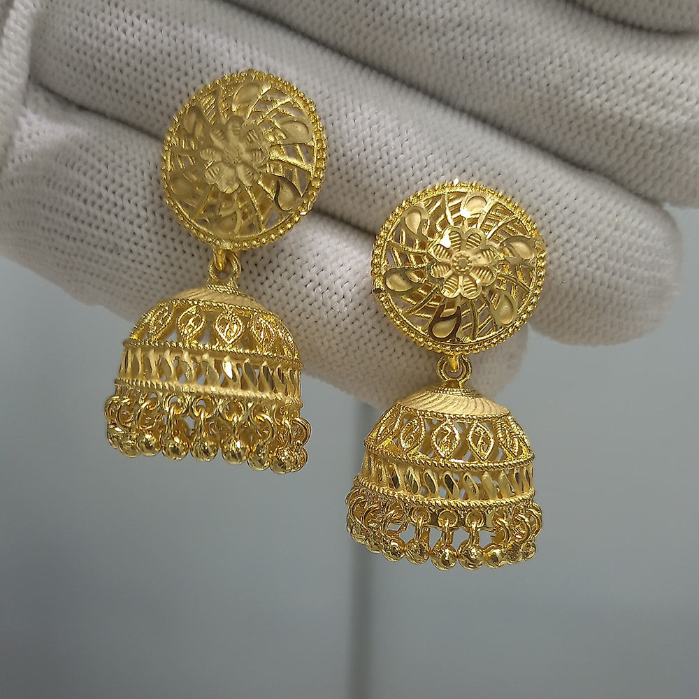 Pari Art Jewellery GlimmerGlow Forming Gold Jhumki Earrings